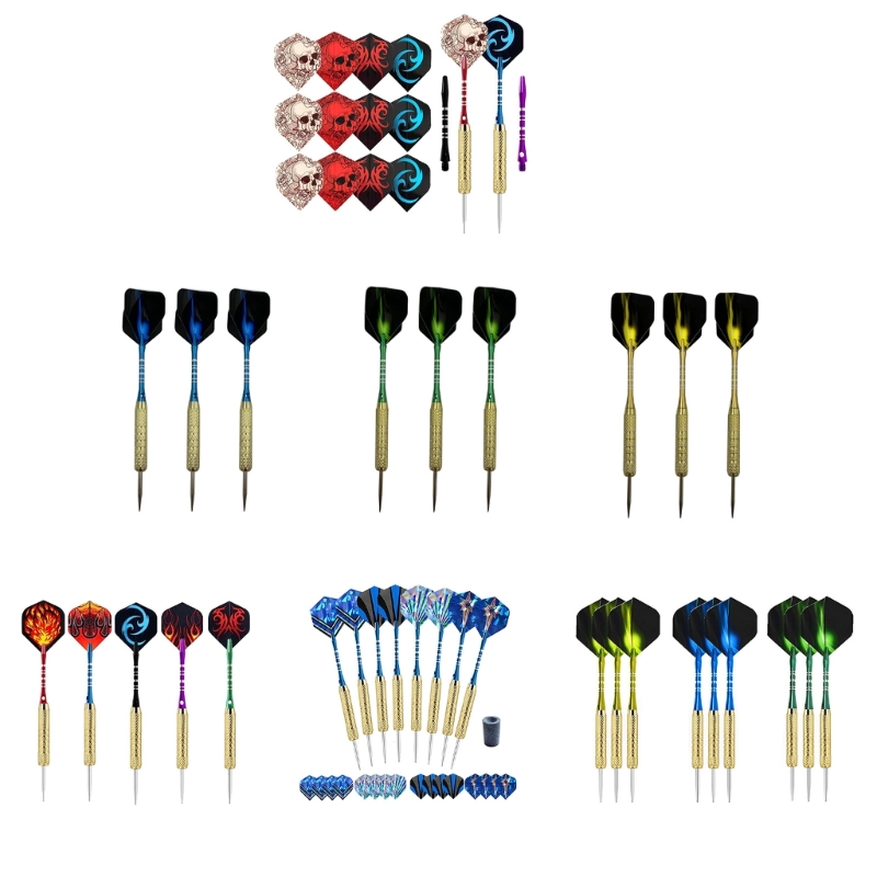 Title 3, 18g Stahlspitzen-Darts-Set Langlebige Anti-Drop...