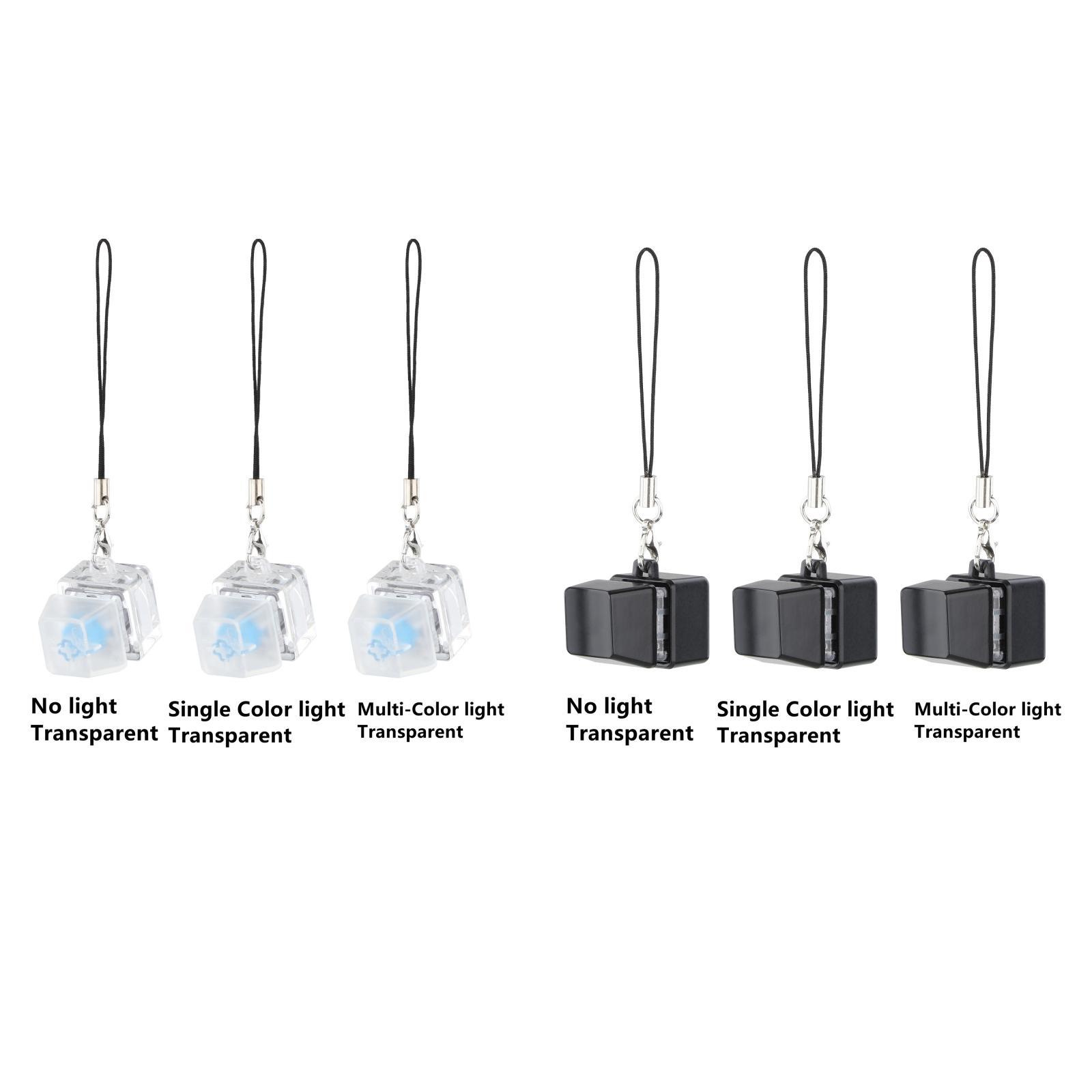 Mechanical Keyboard Switch Tester Keychain Key Ring Pendant Toys Switch Testing Tool Shaft Tester DIY Decoration