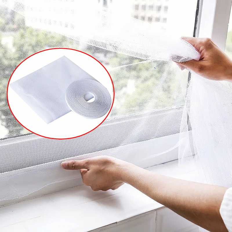 Description Picture 2 of itemFly Mosquito Window Net Insect Mesh Window Screen Net Indoor Mesh Bug Mosquito Net Easy To Fit with Tape Home Textile Curtains
