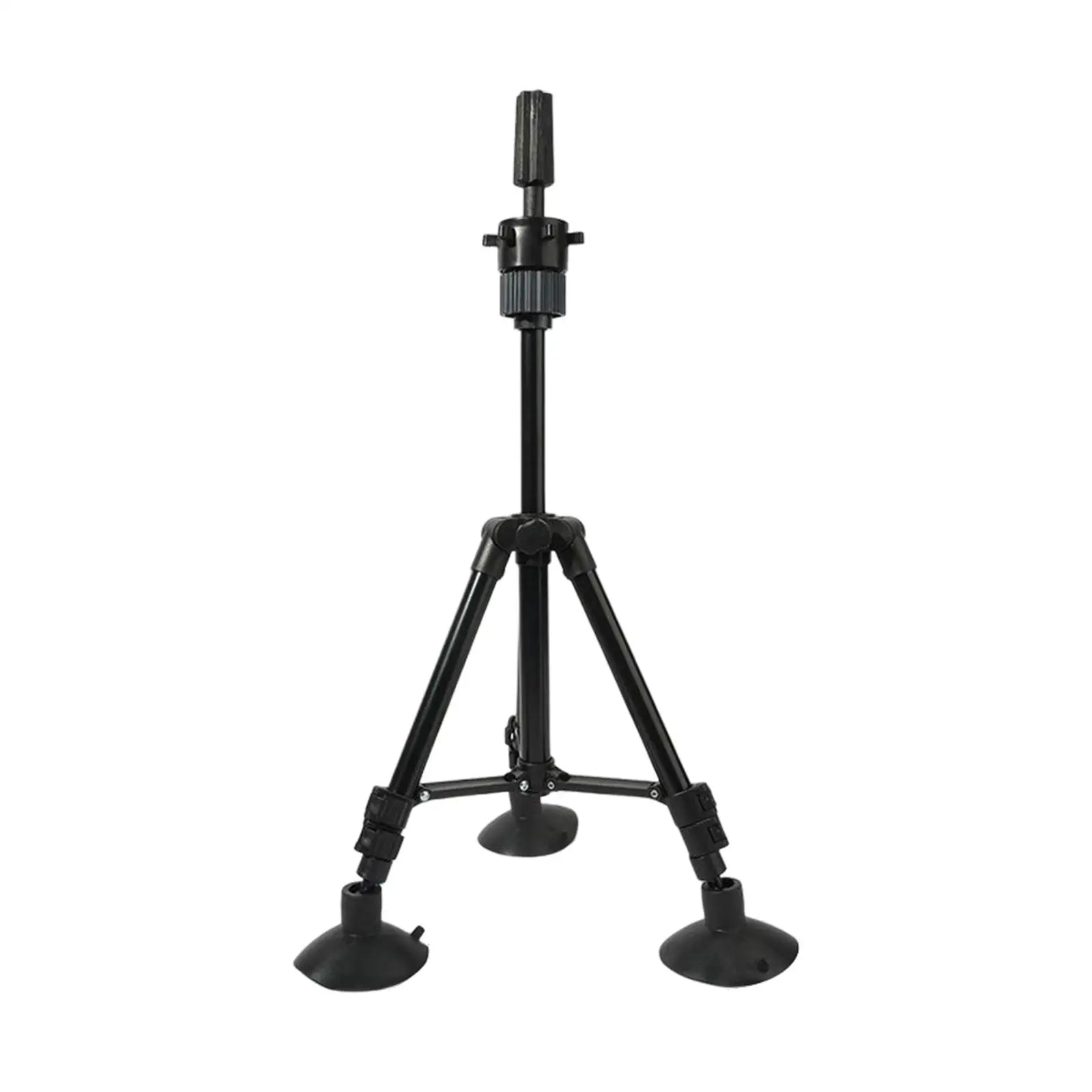 Wig Tripod Stand with Suction Cups for Cosmetology Hairdressing Training Wig Head Stand Tripod