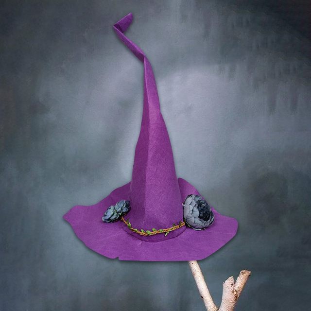 Halloween Party Felt Witch Hats Fashion Women Masquerade Cosplay