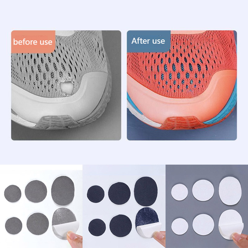 Description Picture 5 of item4/6pcs Sneaker Repair Patches Self-adhesive Running Shoes Insole Heel Patch Mesh Lining Torn Hole Sticker Foot Care Tool