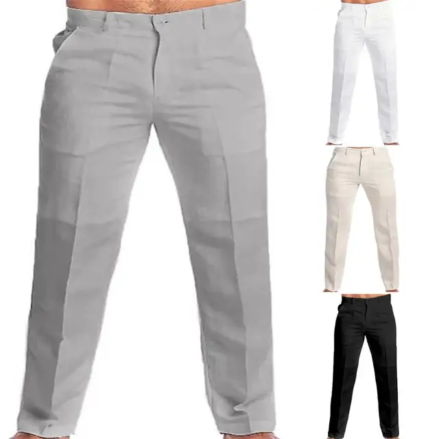 YWDJ Pants for Women Trendy Dressy Clothing 2023 Men's Long Casual Sport  Pants Linen Fit Trousers Running Joggers SweatpantsOrangeM 