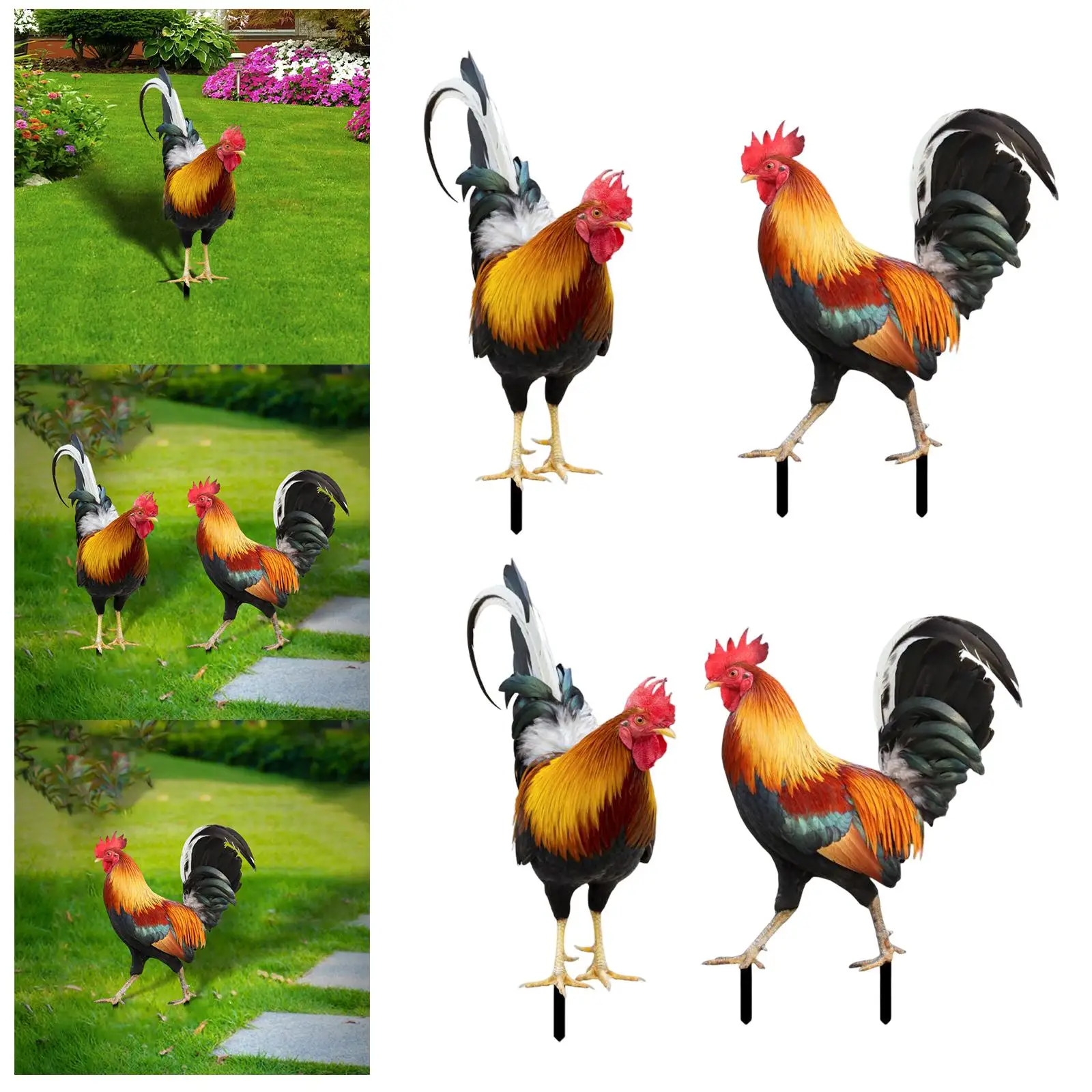 Animal Stakes Animal Statue Shaped Yard Stake Garden Ornaments for Decor