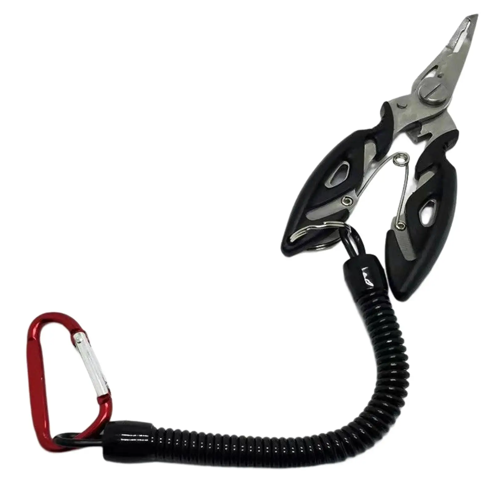 Portable Fishing Pliers Hook Remover with Lanyard Saltwater Freshwater Split Ring Pliers Fishing Accessories Equipment Gadget