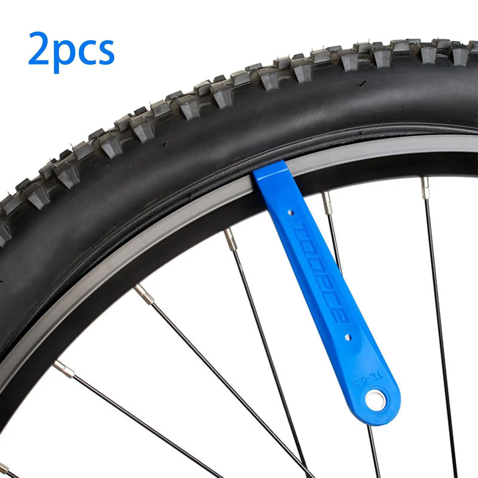 2Pcs Portable Bike Tire Lever Repair Tool Removal Changing Tool Stainless Steel Bicycle Tire Removal Tools for MTB Mountain Bike