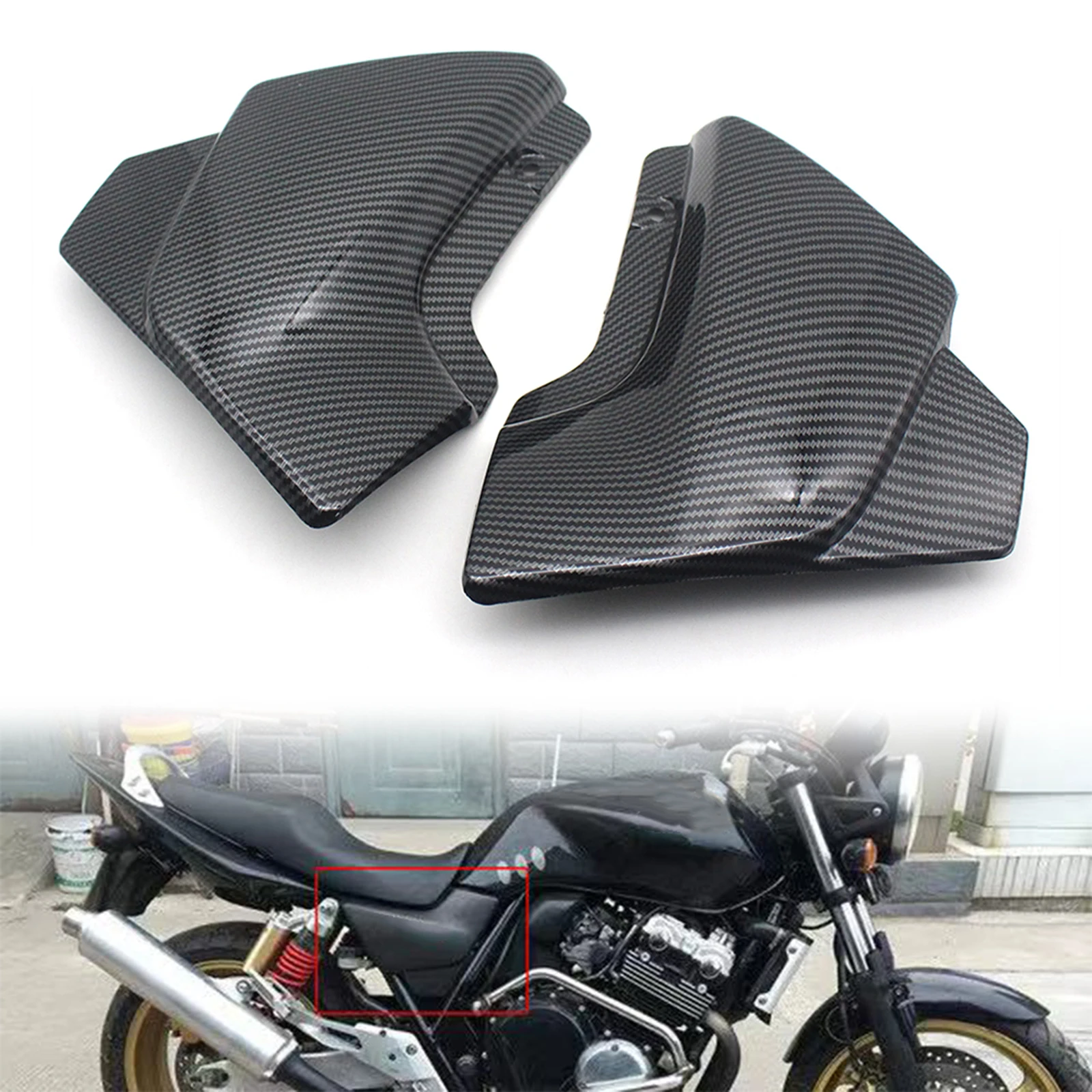 ABS Front Aerodynamic Paint Gloss Side Panel Guard Cover for Honda VTEC III SF Fairing Body Cowl Trim Motorcycle Accessories