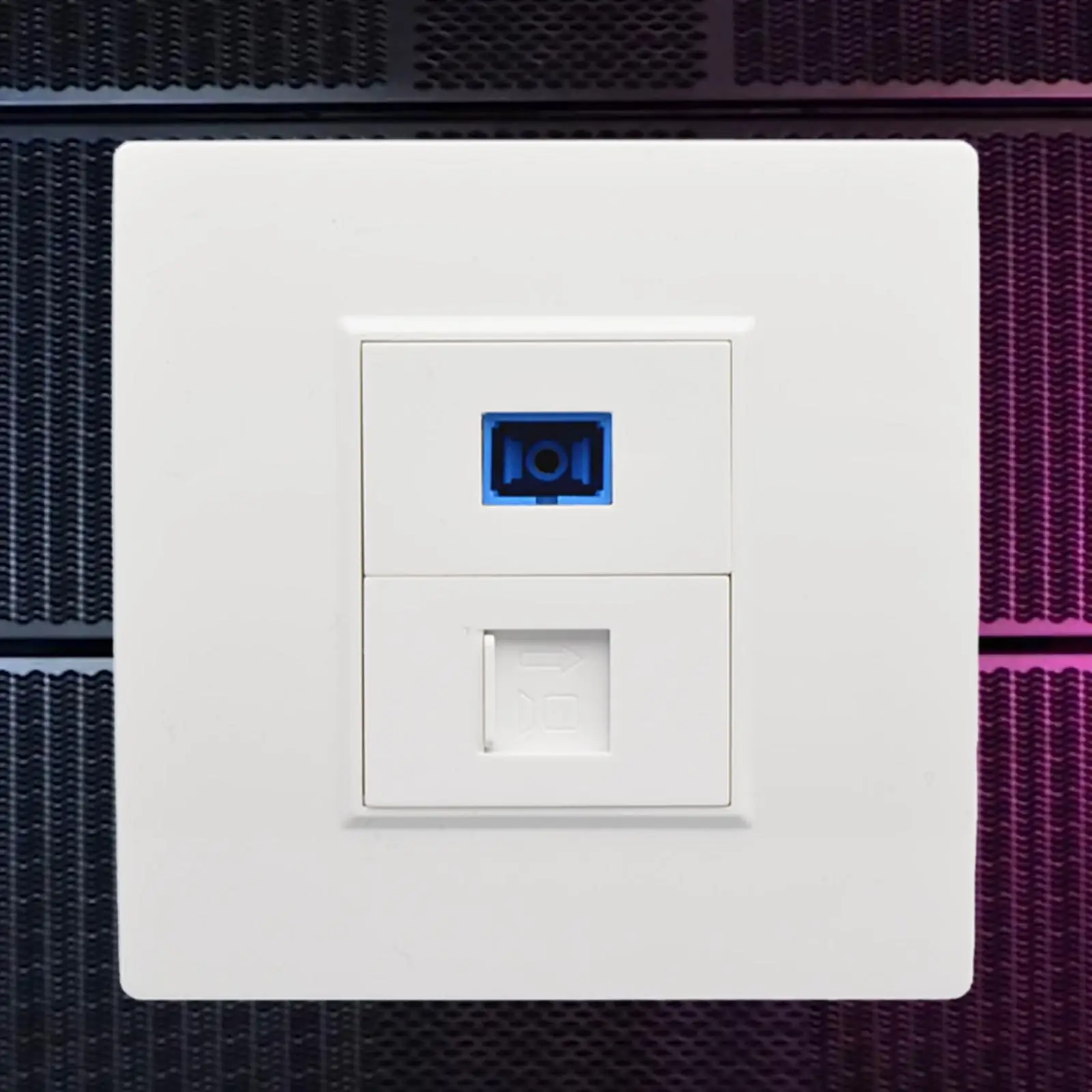 Network Wall Plate Outlet Devices Optical Interface for Cable Installation Computer
