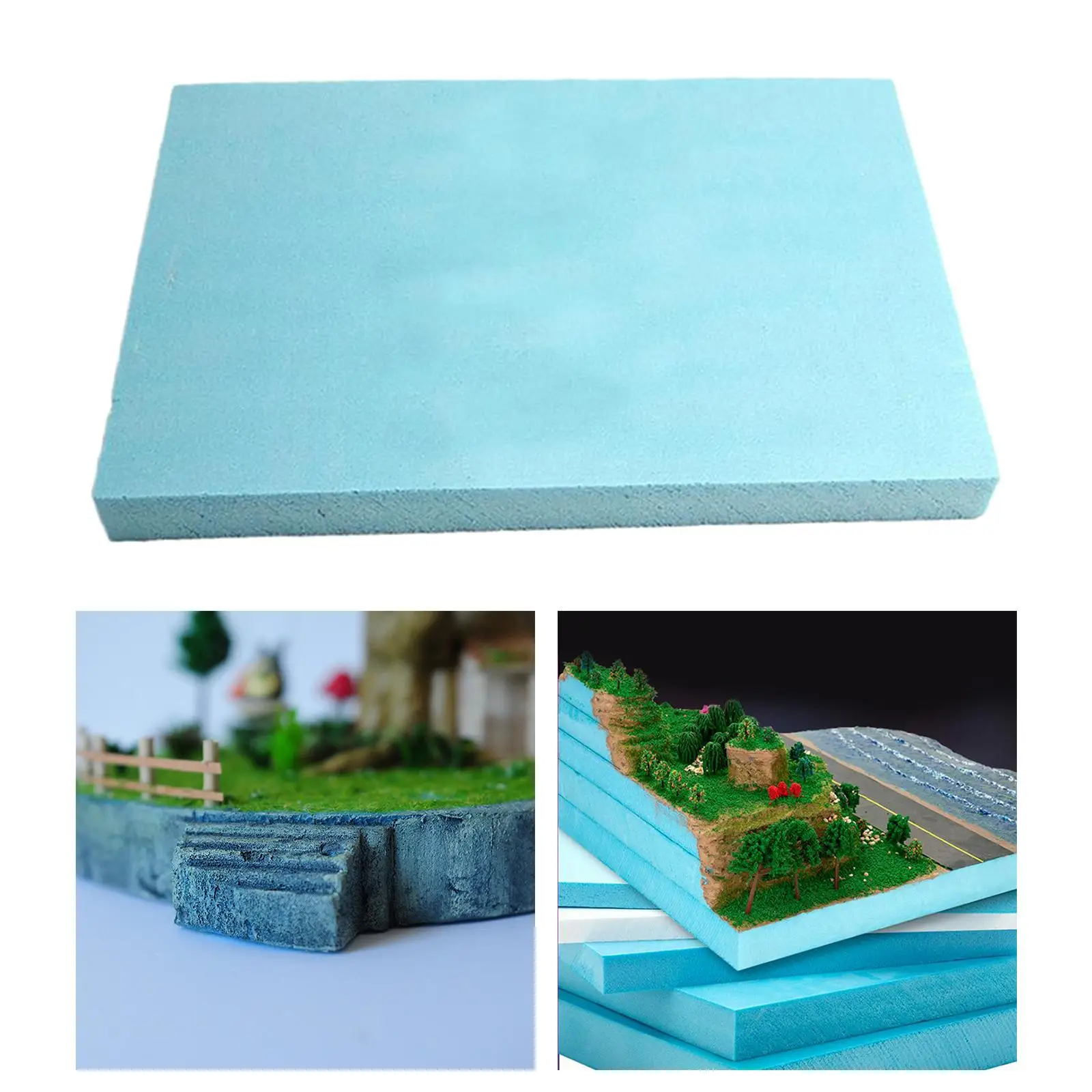 High Density Polystyrene Boards Sculpting Sheets Foam Board Diorama Base for Sculpture Hobby Arts Crafts Modeling Accessories