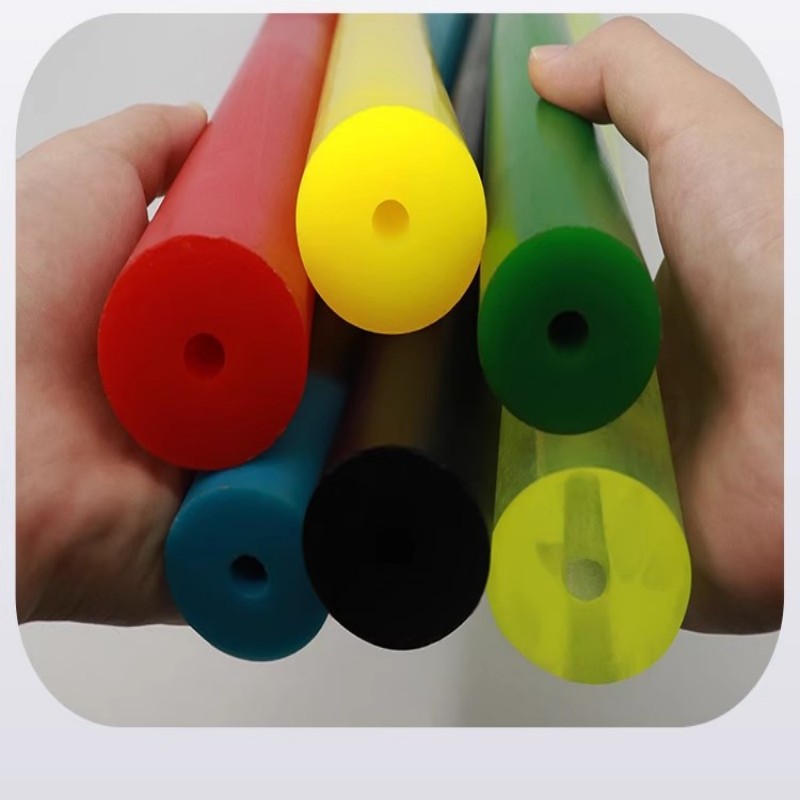 Elastic Rubber Round Stick, Hollow PU Rod,