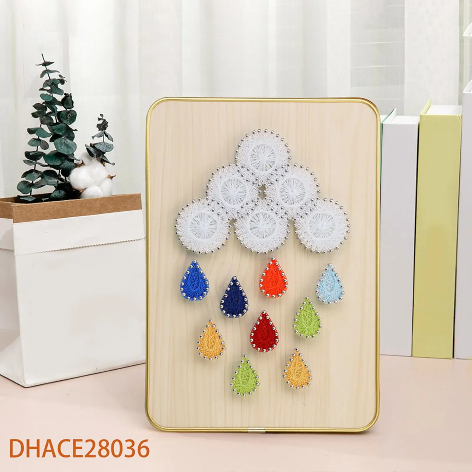 String Art  Decorations Nail String Painting Gift Winding Painting Ornament 3D Accs Material for Adults Beginner Kids Teens