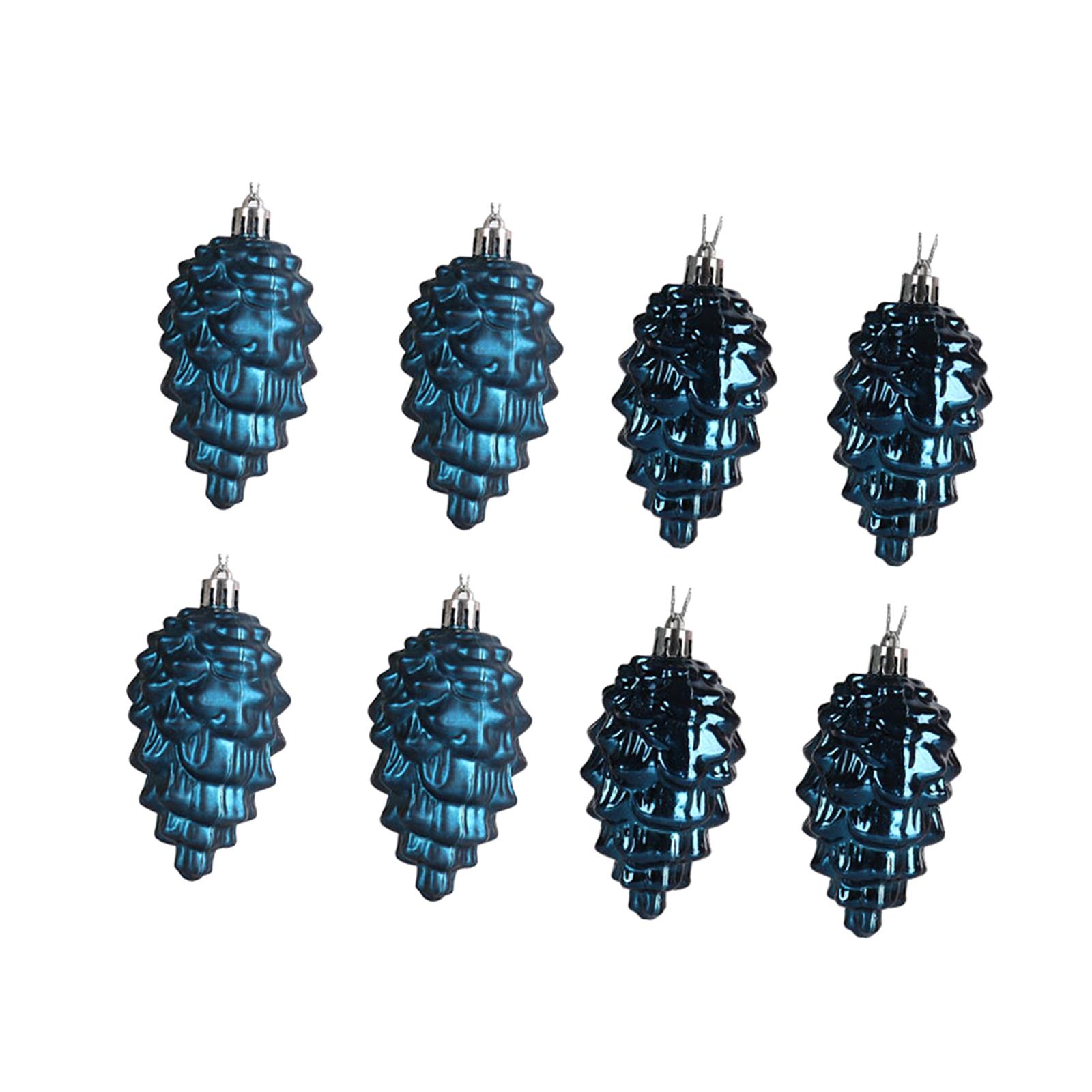 8x Christmas Pine Cone Pendant Xmas Pendant for Wreath Party Supplies Garden