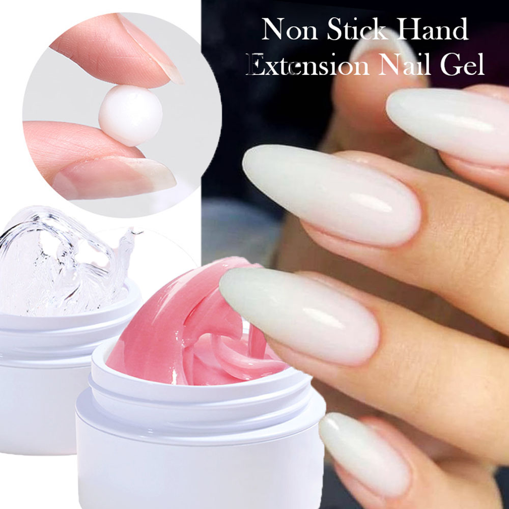 Best of 15ml / jar Acrylic Poly Nail Extension Gel Pink / White / Clear Non Stick Solid Builder Nail Gel For DIY Nail Polish Carving Flower G Reviews & Tips