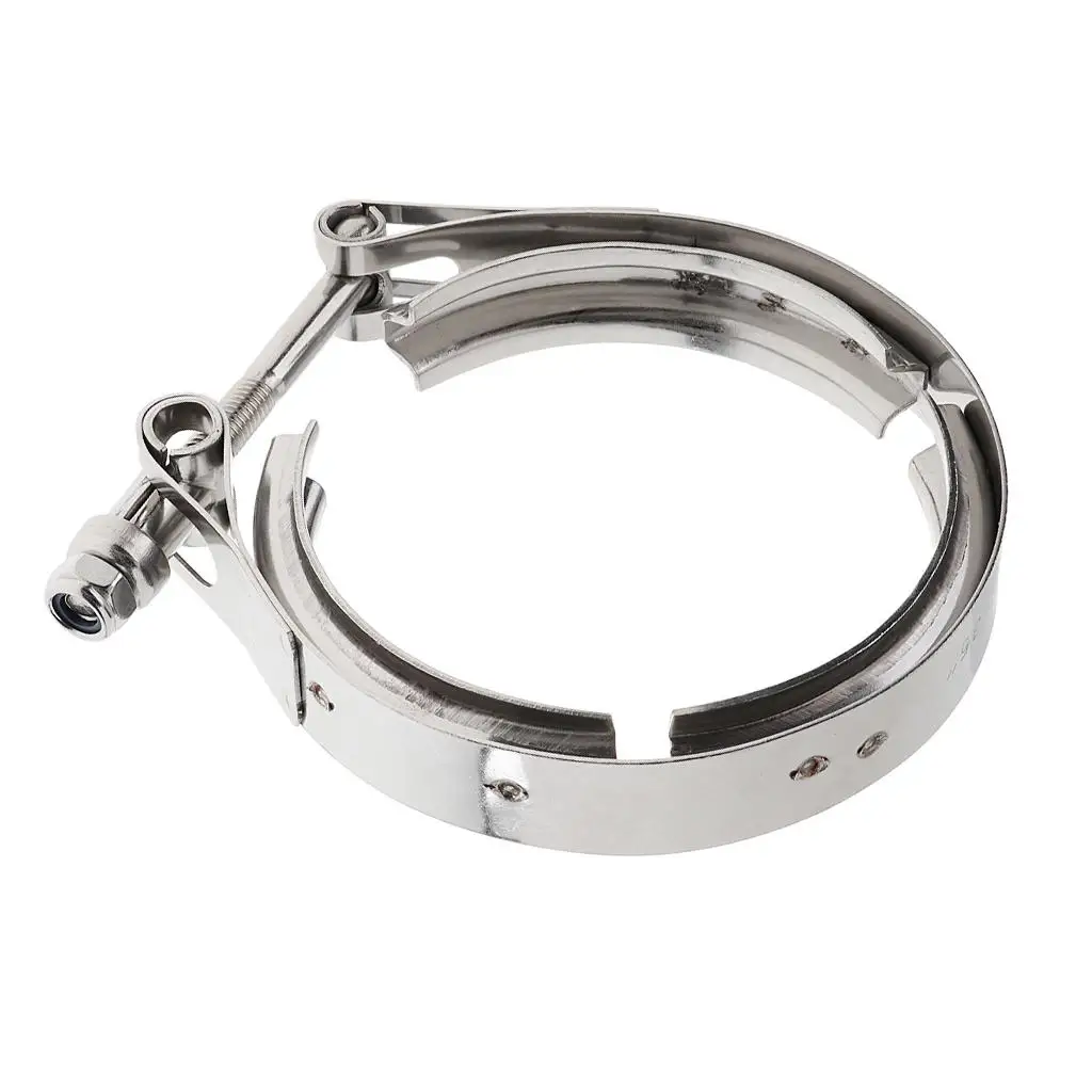 Exhaust Pipe Hose Clamp V Band Stainless Steel 3.5inch(135x120x22mm)