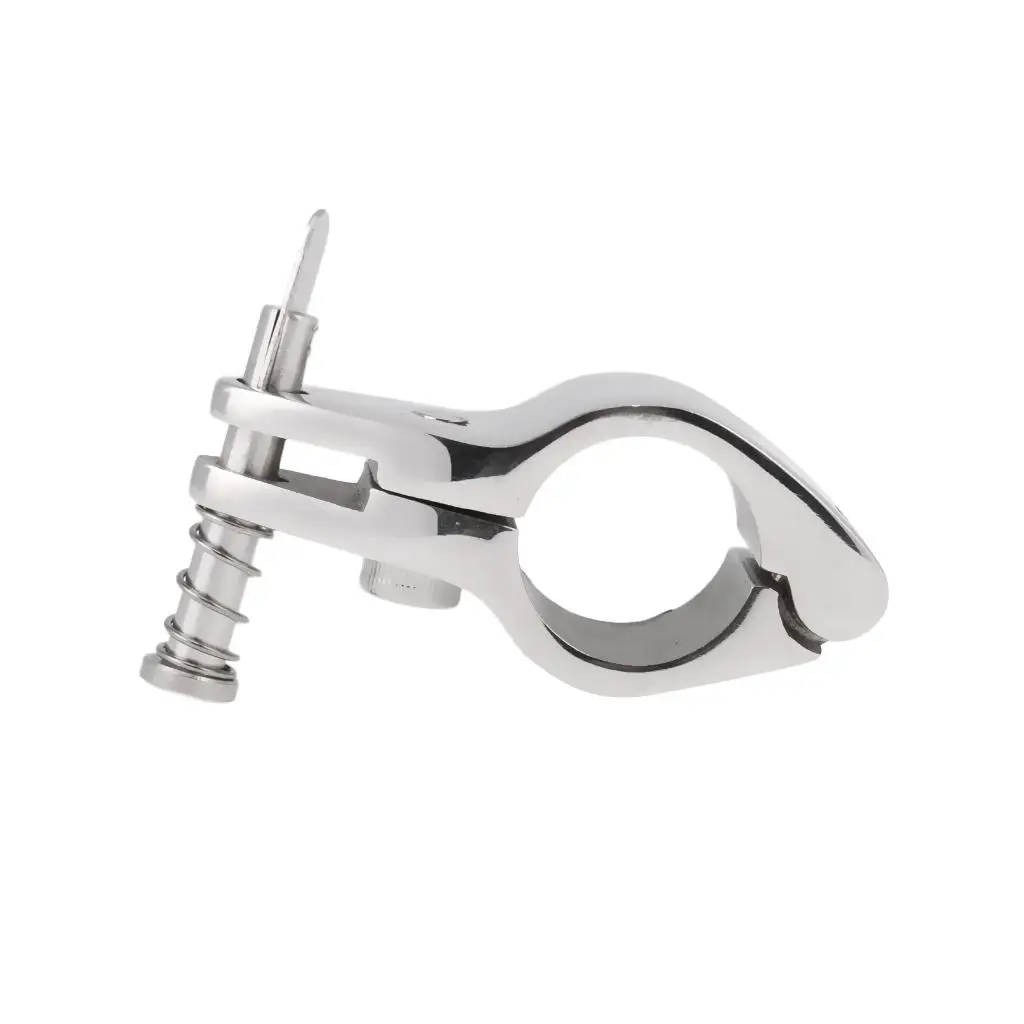 Boat Canopy Cover Fitting Clamp Mount Suits for 7/8`` 22MM OD Tube Hinged Marine Grade 316 Stainless Steel