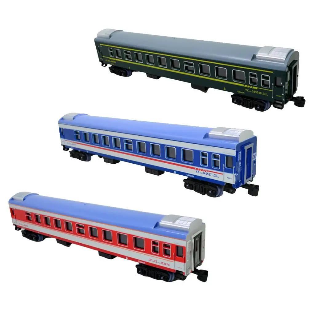 1:87 HO Scale Model Train Toy Passenger Car Toy Gifts Children