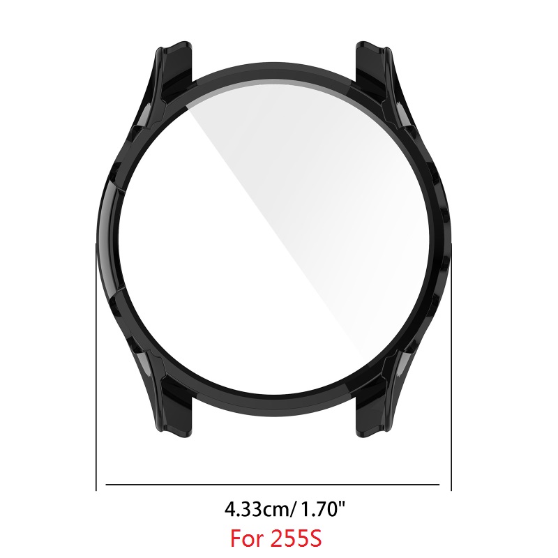 Für Garmin Forerunner 255/255S/955 Gehärtetem Glas einteiliges Shell Schirm-schutz Fall Smart Uhr PC Screen Protector Shell – Detail 14