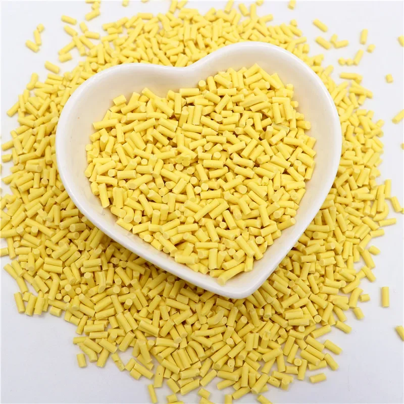 Süßigkeiten-Polymer-Ton-Scheiben, 1 mm, dünn, lang, zylindrisch, heiße Ton-Streusel für Schleim, DIY-Handwerk, winziges Kunststoff-Ton-Zubehör – Detail 22