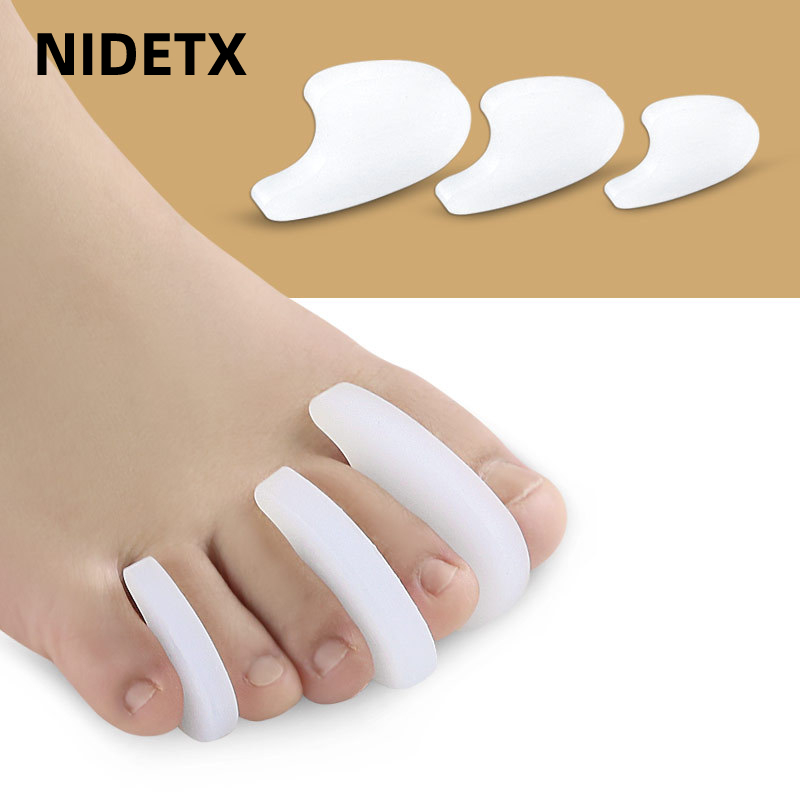 Best of 2Pcs=1Pair Silicone Finger Toe Separator Adjuster Hallux Valgus Pedicure Corrector Foot Care Tools Bunion Bone Thumb Protector Reviews & Tips