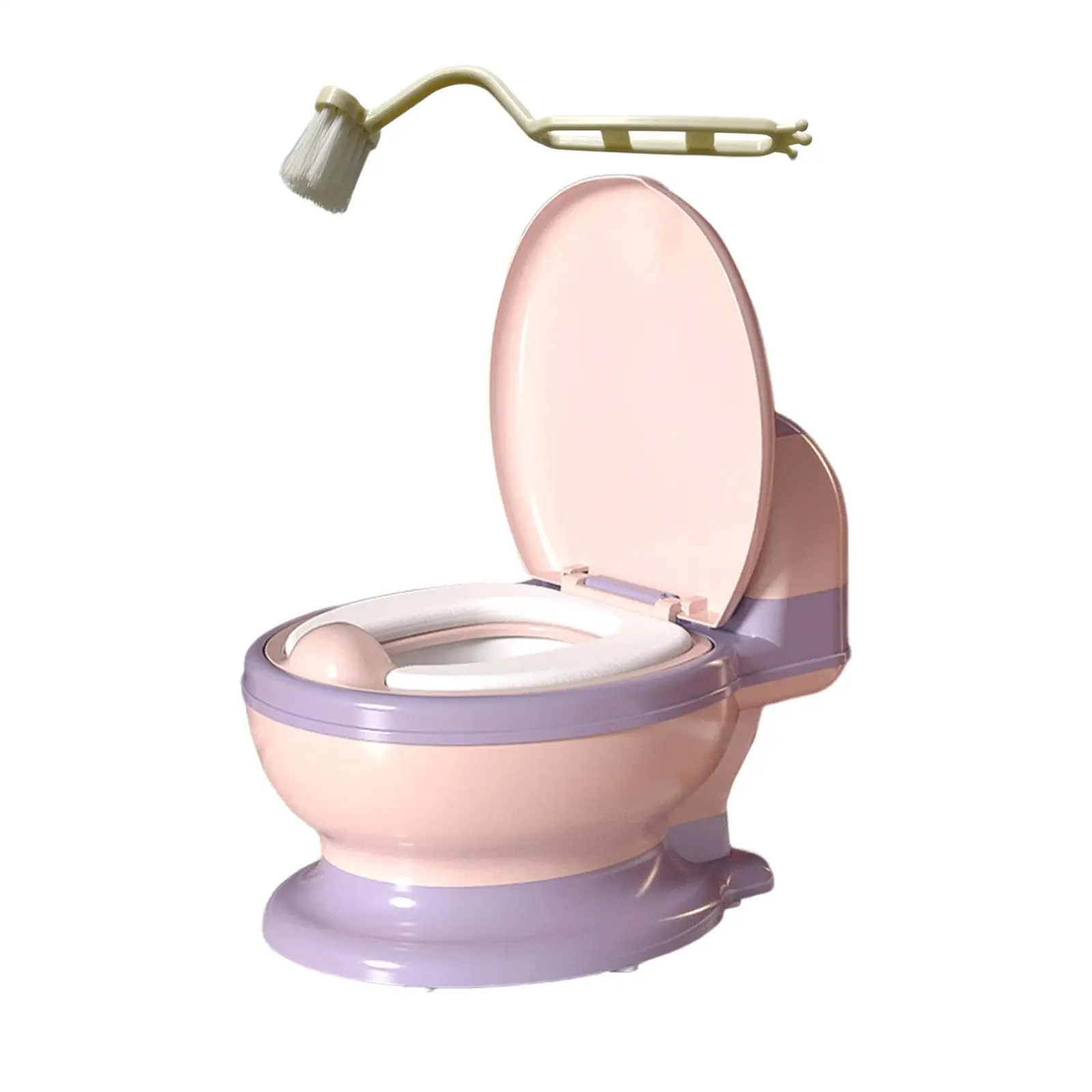 Baby Potty Toilet Includes Cleaning Brush Realistic Toilet Kids