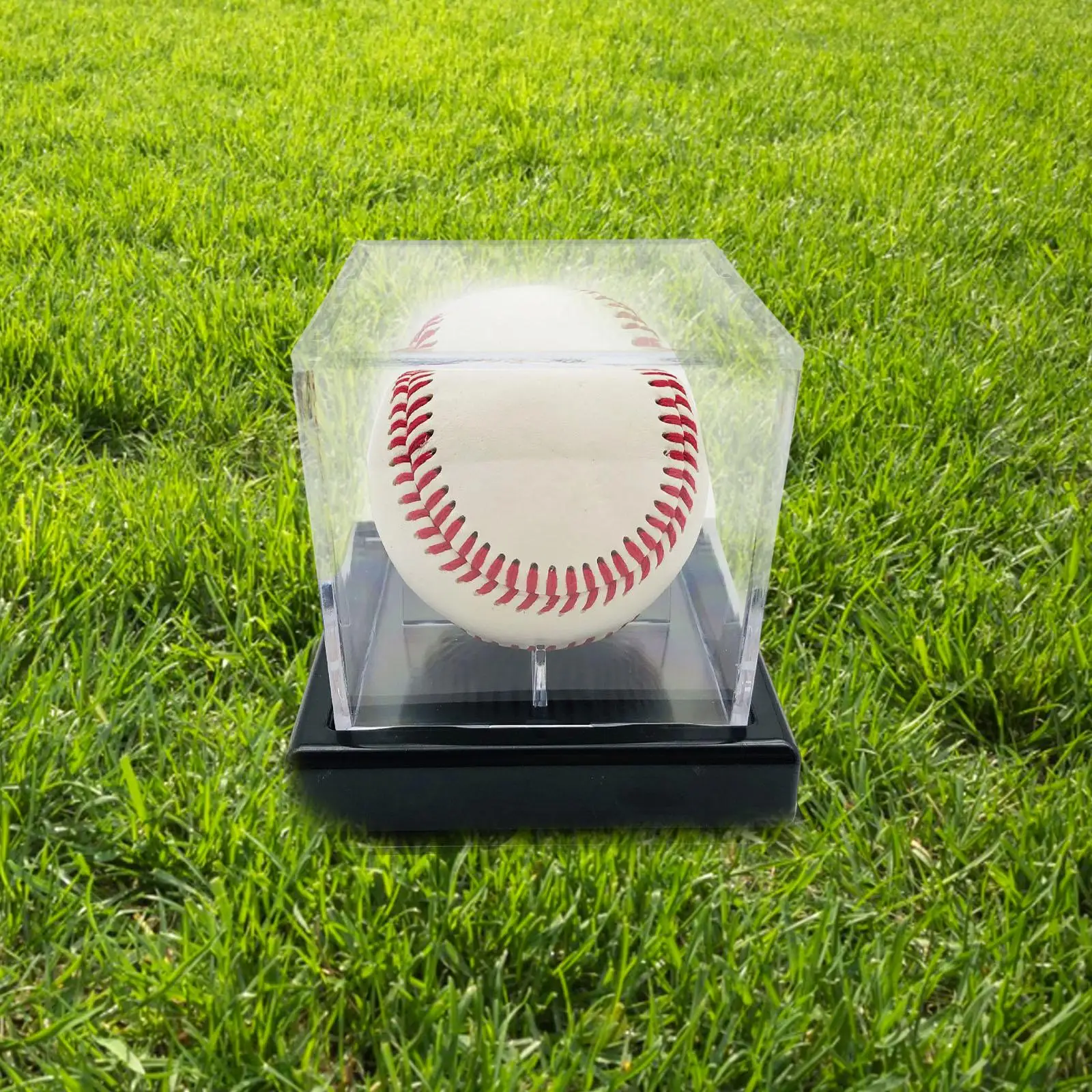 Clear Baseball Box Signed Ball Holder Memorabilia Display Case Transparent