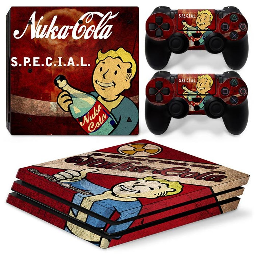 Виниловая наклейка для PS4 Pro Game Fallout из ПВХ, наклейка для консоли,  контроллеры DualSense, пылезащитная Защитная Наклейка | AliExpress