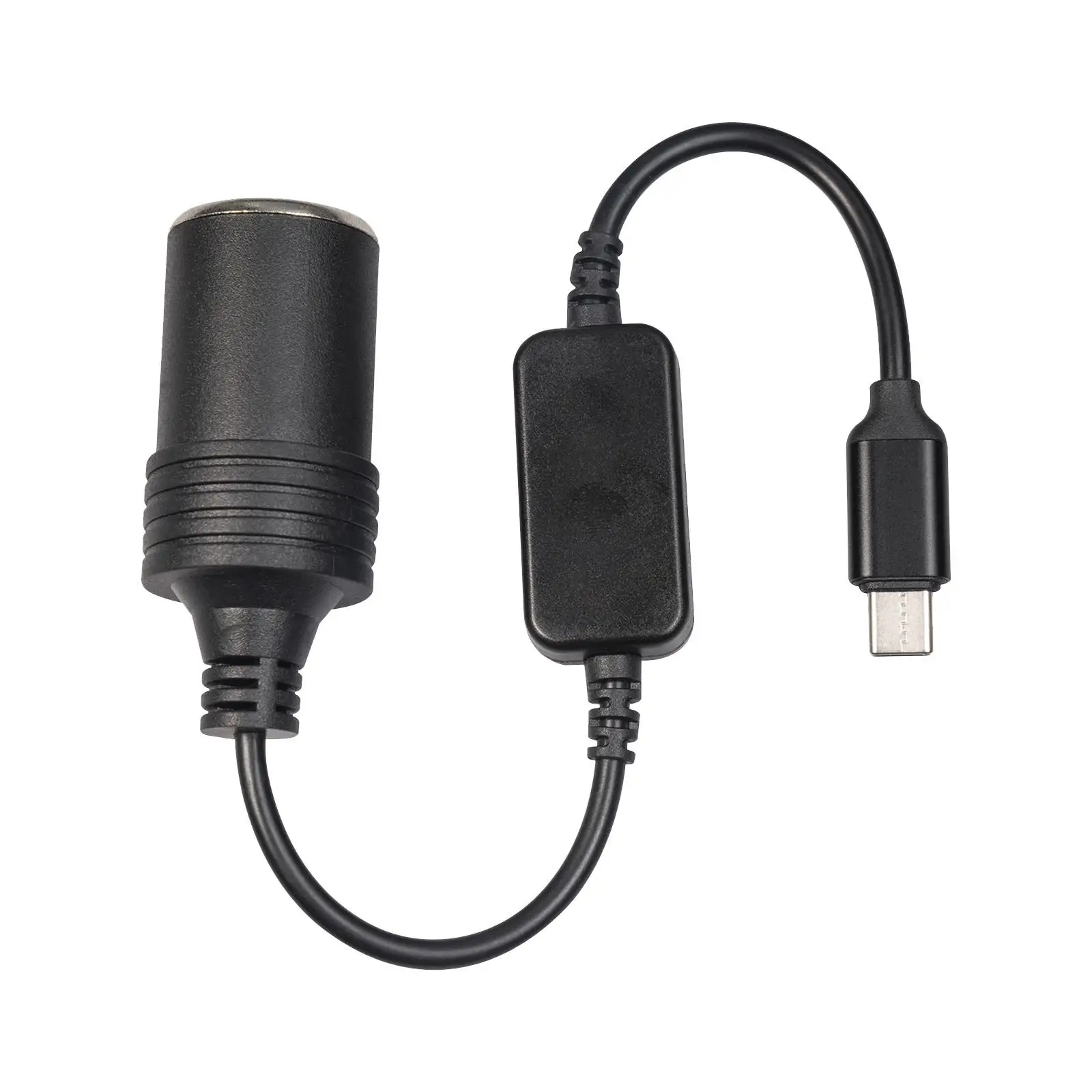 USB C to 12V Car   Socket Female Converter 30cm Adapter for Camera Automotive Electronic Equipment