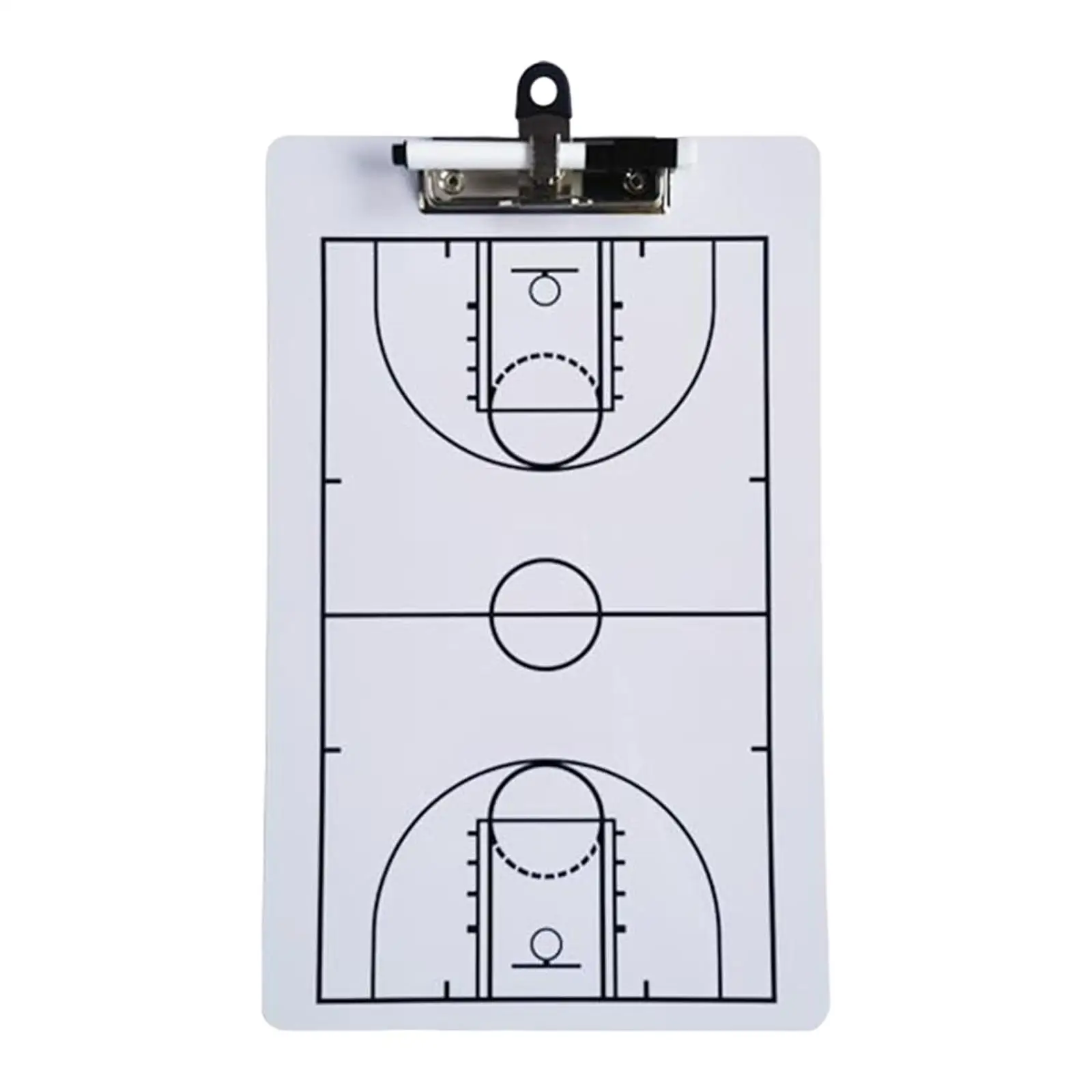 Double Sided Basketball Clipboard Strategy Tactic Board, Game Plan Demonstration Referees Gear Basketball Coaching Board