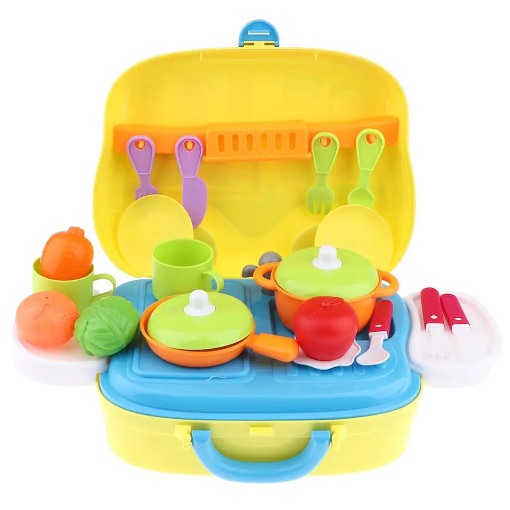 Cutting  Playset  Pretend  and Vegetables Playset - Kids Toddler Pretend Play  Set