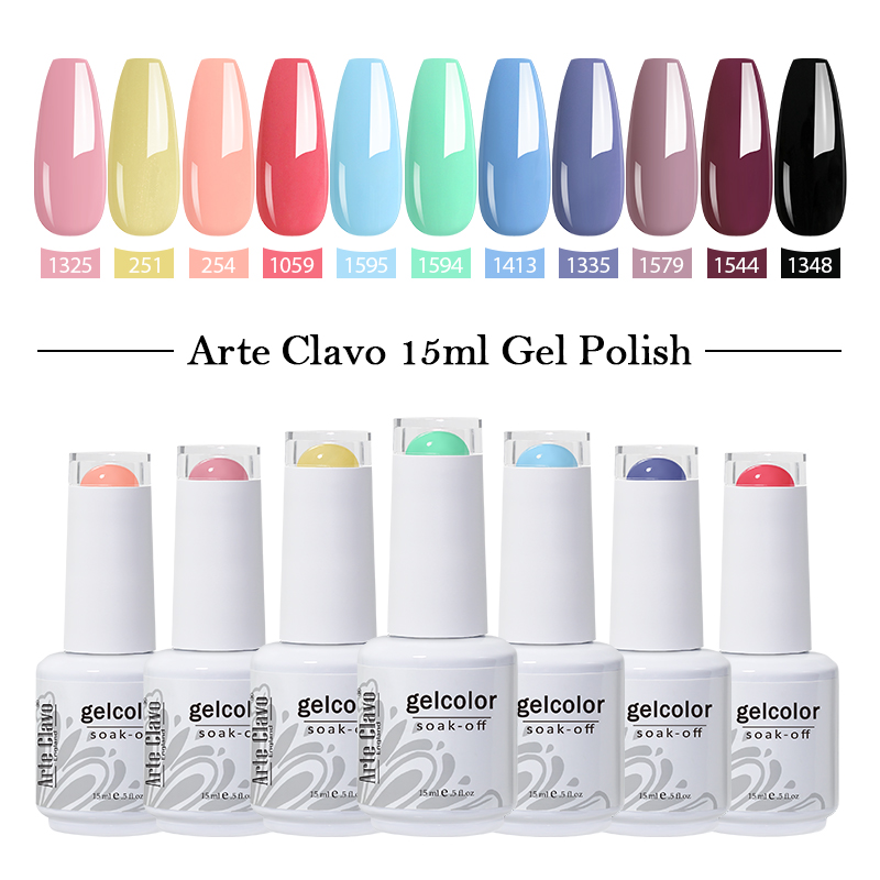 Best of Arte Clavo Nail Gel Varnish 15ml High Quality Nail Gel Polish Glass Bottle Cheaper Price Bright Color UV Varnish Nail Gel Reviews & Tips