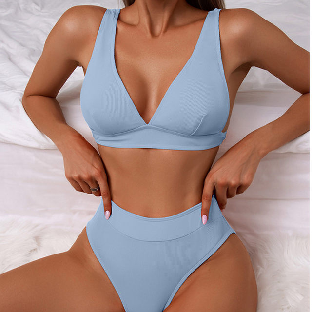 Maillot De Bain Femme 2 Pieces Bikini Bikinis 2022 Woman Mujer Swimwear Sexy  Micro Ropa Swimming Swimsuit Bikiniler High Waist - Bikinis Set - AliExpress