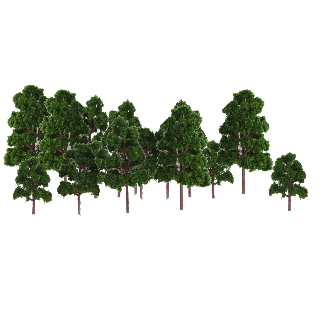 20pcs  Trees Cedar 6-12cm,  Scale  Tree for Diorama Scene, Projects, Wargame Scenery Building