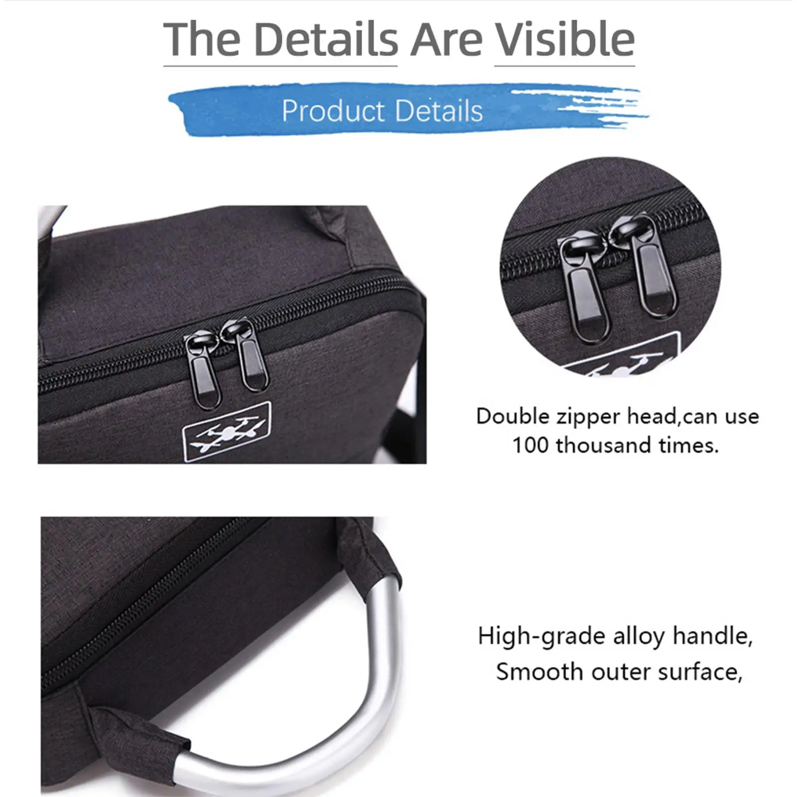 Portable Carrying Bag Large Handbag Oxford Protection Case Storage Case Shoulder Bag for DJI Mini 3 Pro Remote Controller Travel