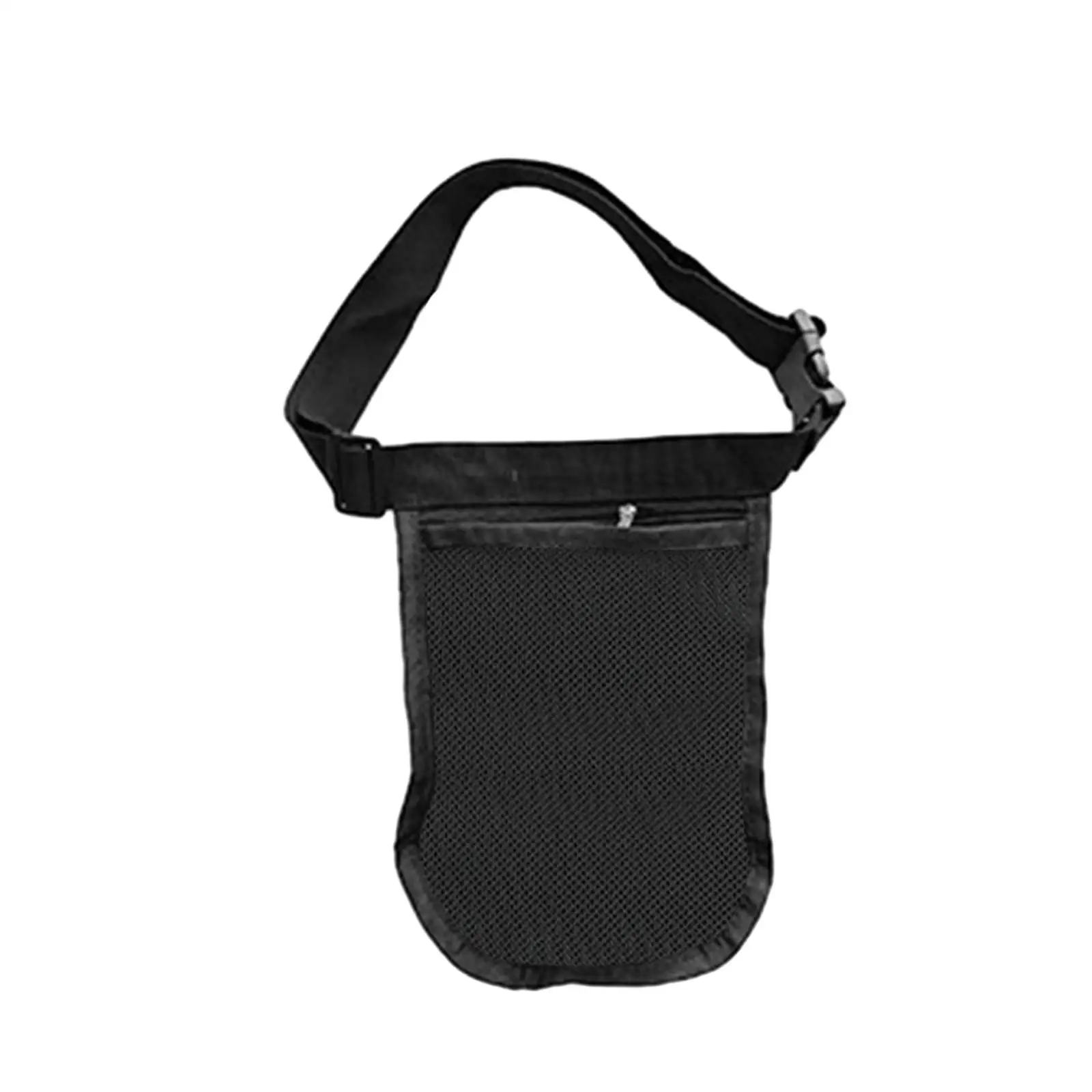 Black Tennis Ball Holder Mesh Storage Bag for Storing Balls and Phones