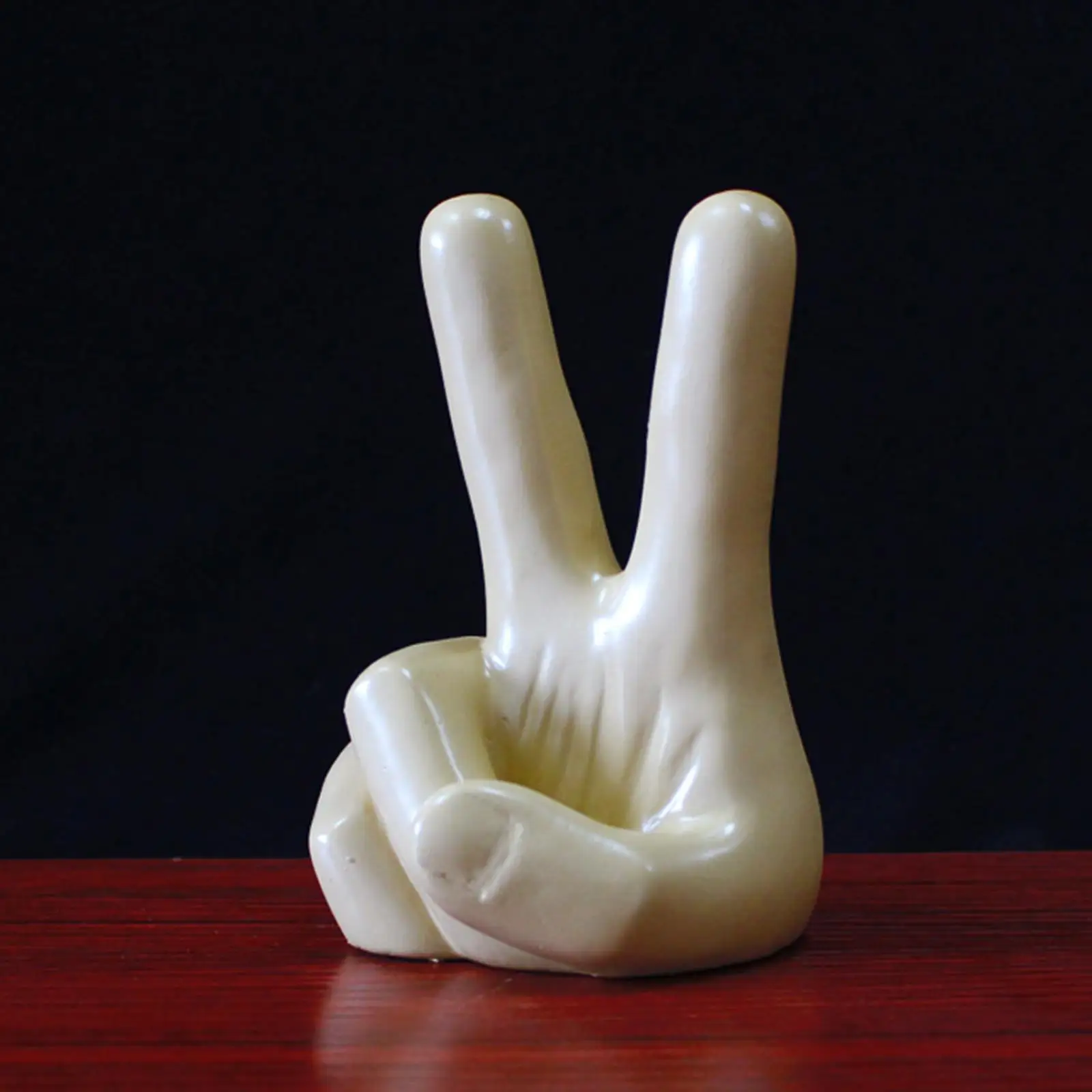 Hand Finger Gesture Desk Statues Fingers Sculpture Living Room Cabinet Shelf Decorati
