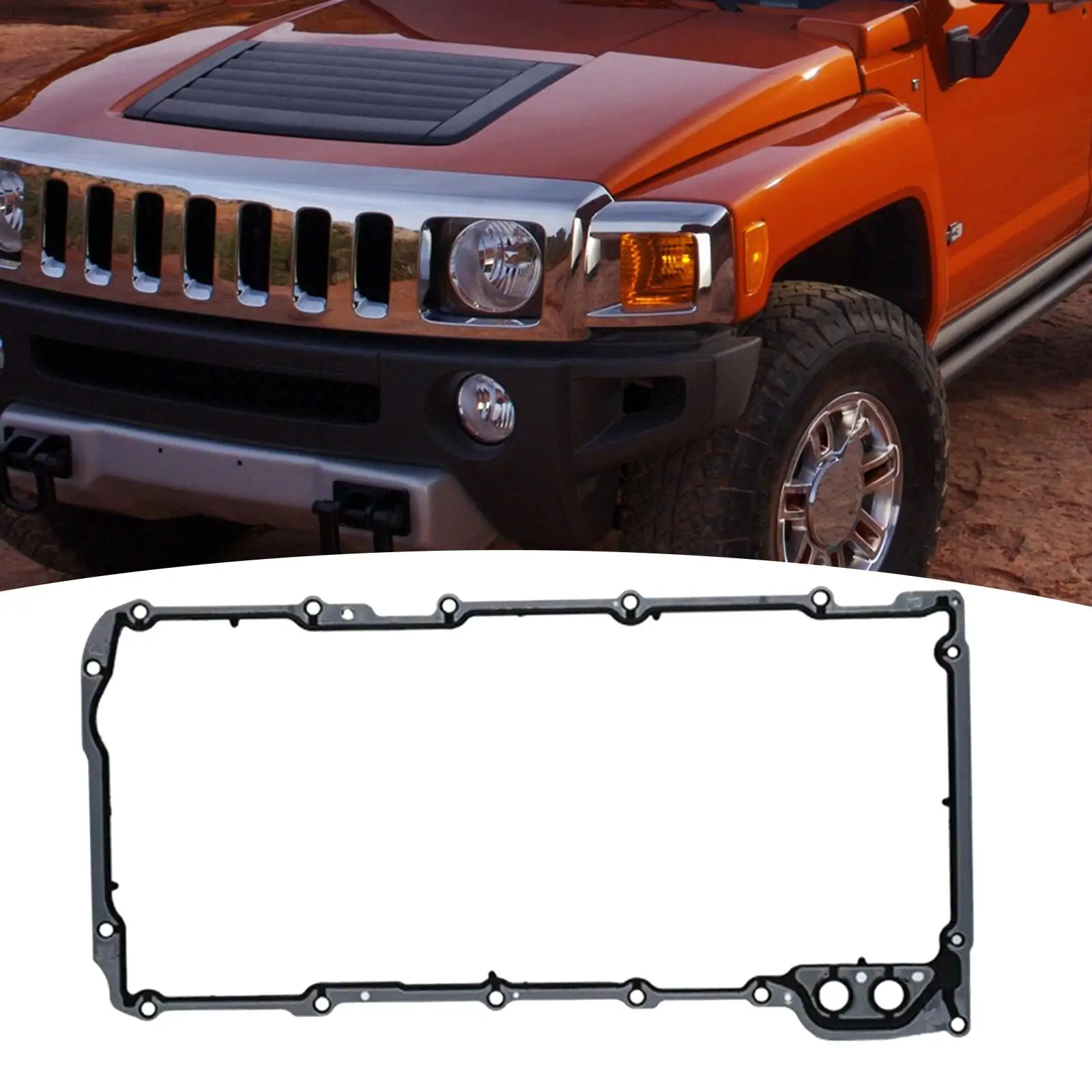 Cylinder Engine Oil Pan Gasket for Hummer Easy to Install Premium