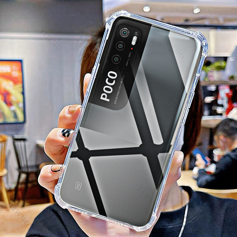 Für Xiaomi Poco M3 Pro 5G Telefon Soft Case HD Transparent für Xiaomi Poko M3Pro 5g 6,5 "M2103K19PG Stoßfest Anti-Scratch Abdeckungen – Detail 2