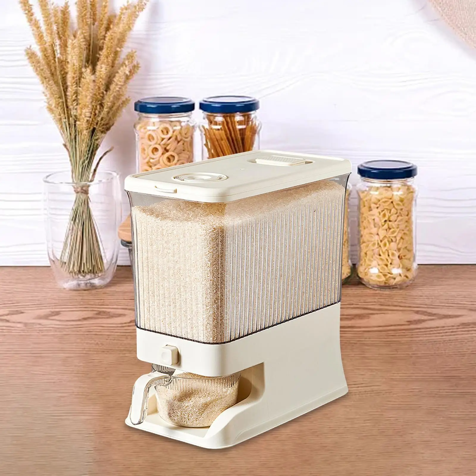Household Food Dispenser Bucket Storage Box Food Dispenser Cereal Dispenser Grain Storage Container for Grain Flour Soybean