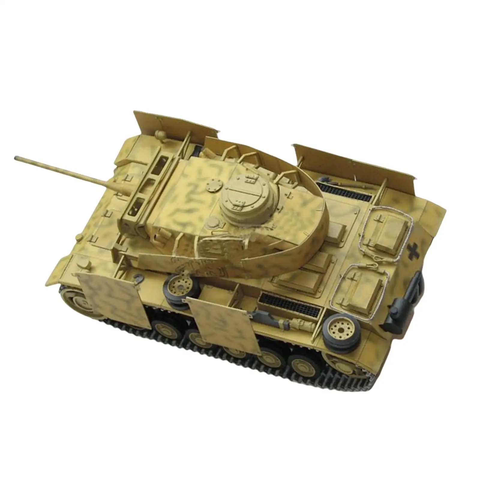 1:25 Static Tanks Building Kits Ornaments Paper Craft DIY Assemble Collectibles Party Favors Toy Durable 3D Puzzle for Teenagers
