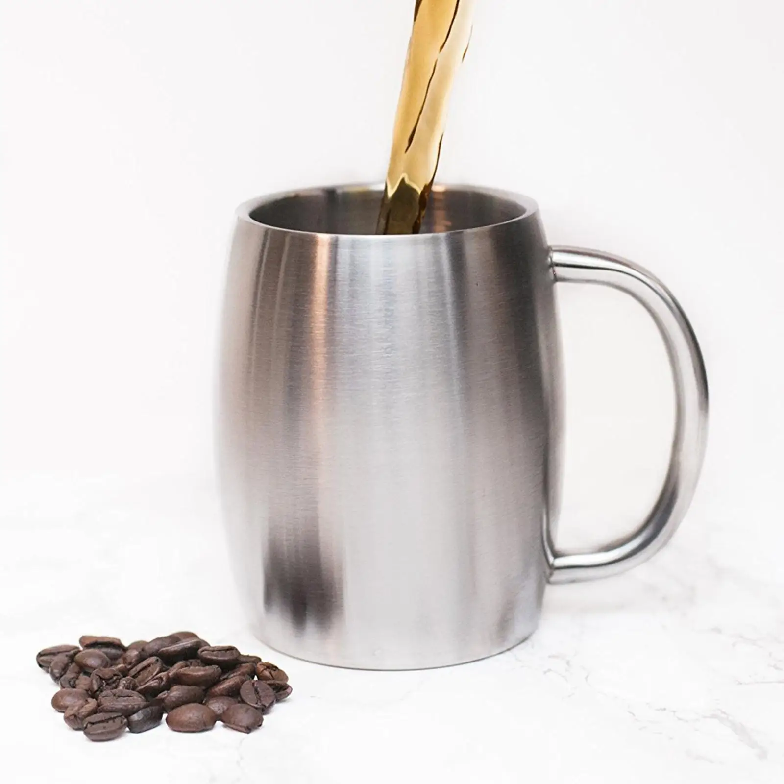 Camping Stainless Steel Coffee Mug  Insulated Cup  Resistant