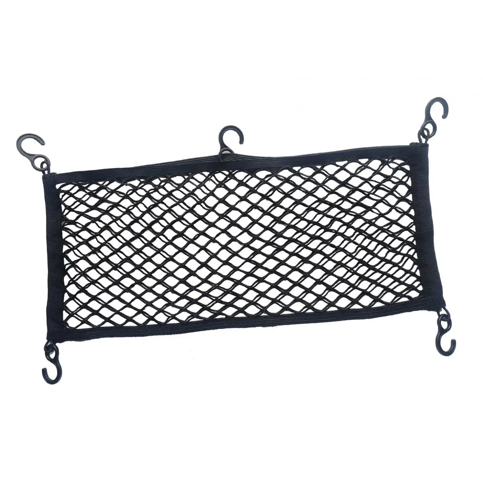 Folding Trolley Carts Net Cargo Net Stretchable with Metal Hooks Wagon Cargo Net