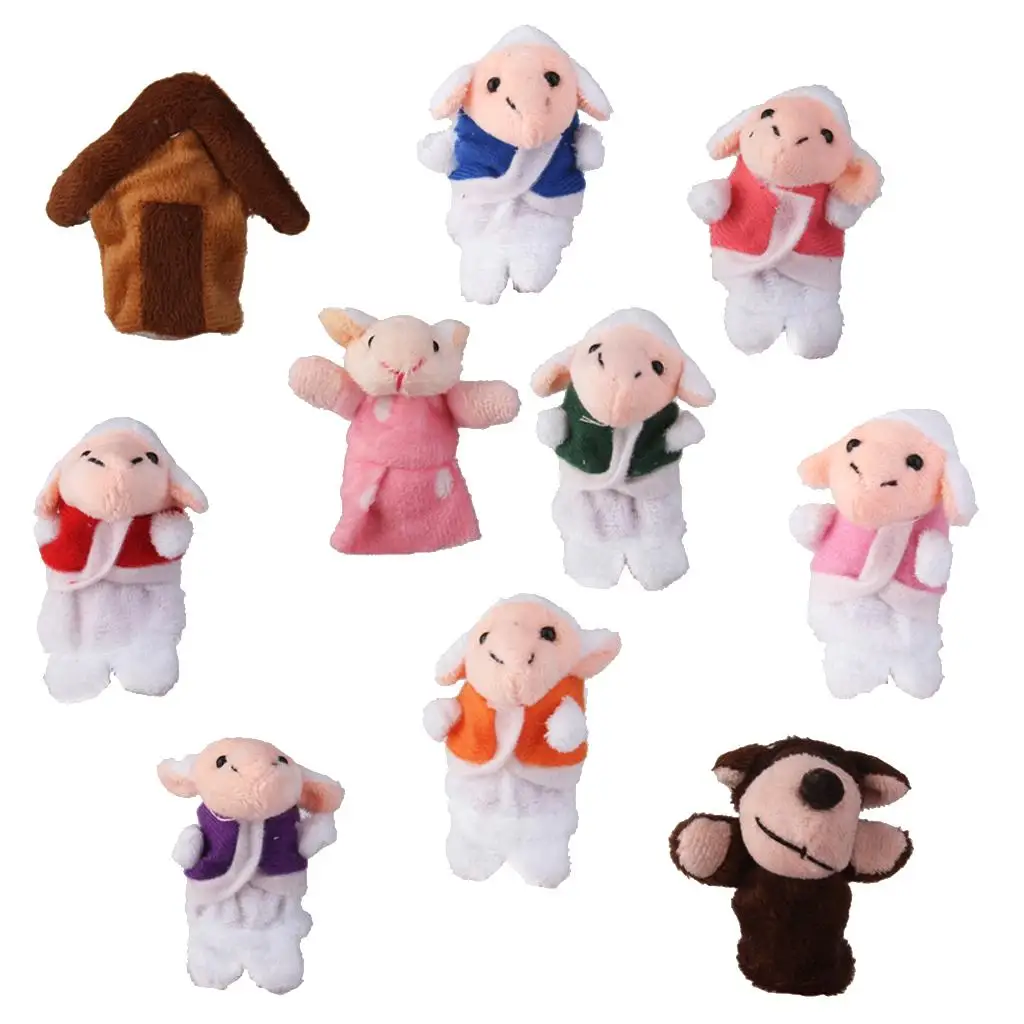 The Wolf And Seven Little Lambs Finger Puppets Nursery  / Fairy Tale