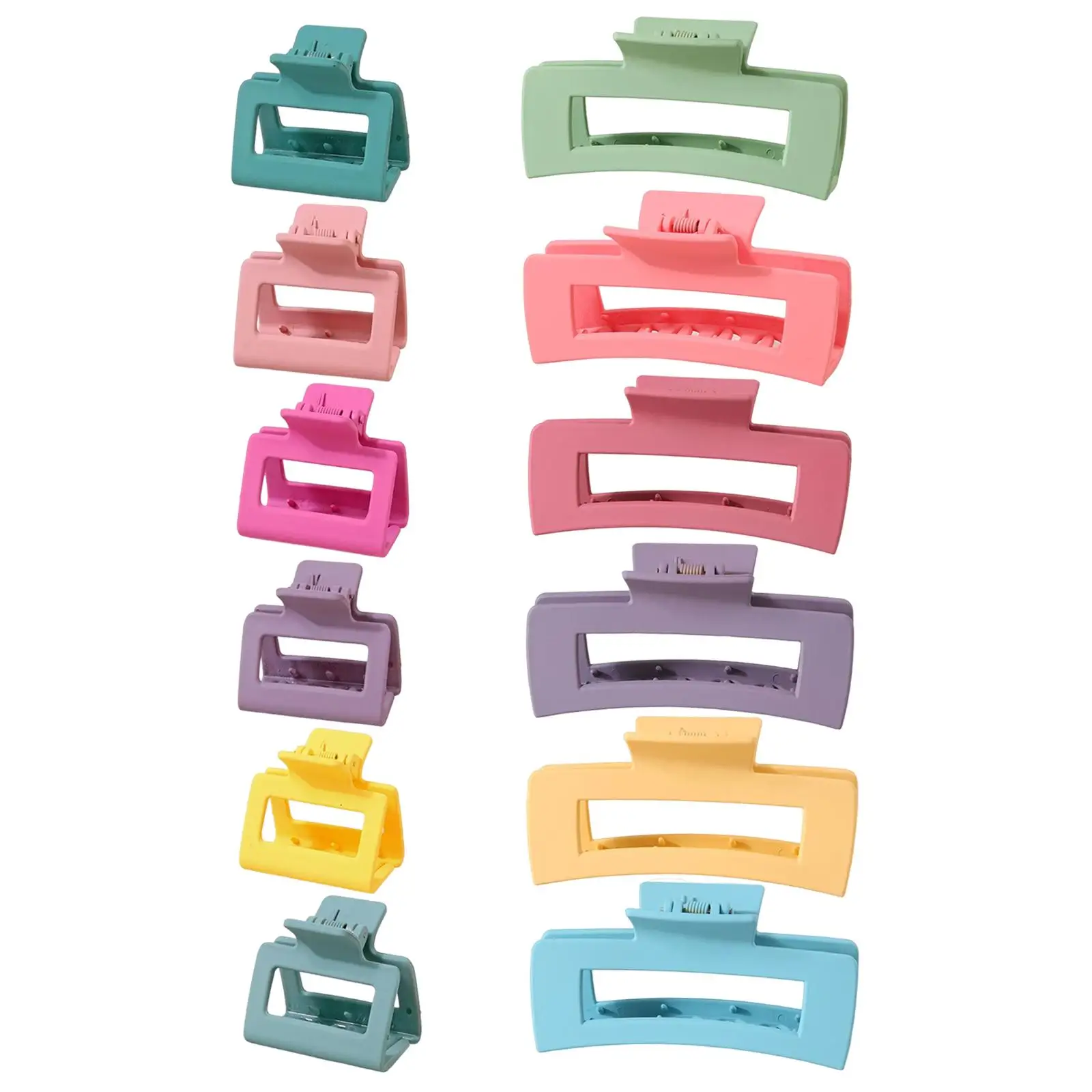 12Pc Hair Jaw Clip Variety Pack Hair Accessories Fashion Hairs Claw Clips Hair Clips for All Hair Types Women Girls