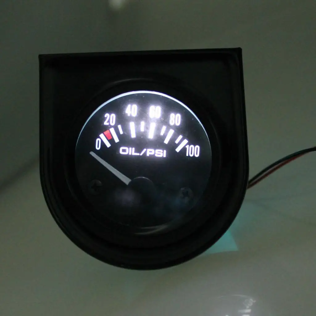 52mm Digital Electric Oil Pressure Gauge Meter 0-100PSI for Cars Motorcycles