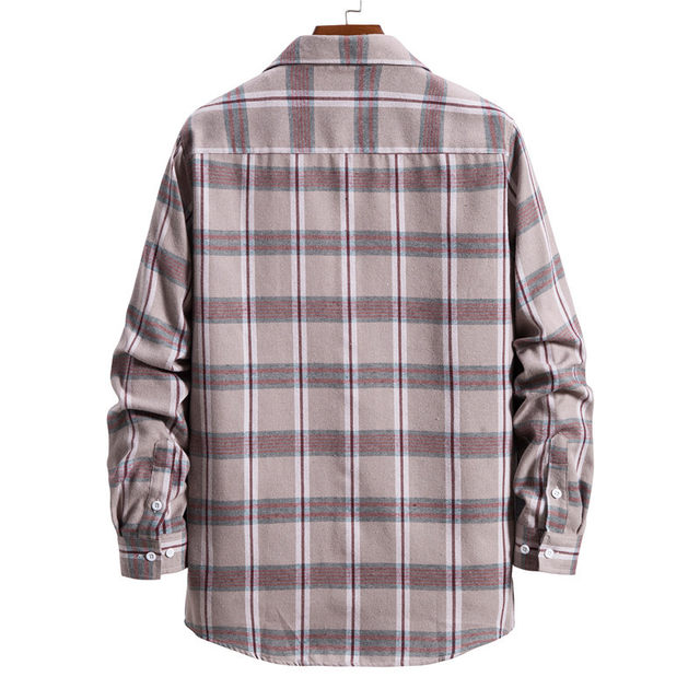 Men's Long Sleeve Checkered Shirt | Polo Shirts - Men's Long