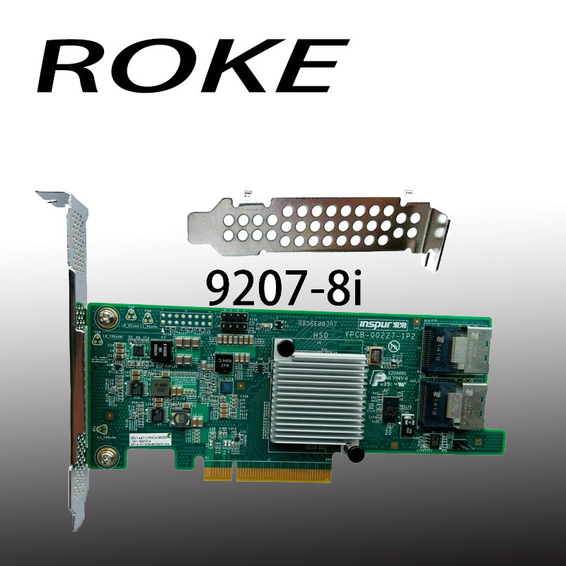 Description Picture 2 of itemINSPUR 9207-8i 6Gbps HBA LSI FW:P20 IT Mode ZFS FreeNAS unRAID 2* SFF-8087 SATA