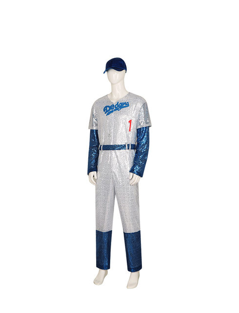 Movie Rocketman Cosplay Elton John Dodgers Costume Baseball Uniform Cap  Jumpsuit Outfit Adult Halloween Costume Men Women - AliExpress