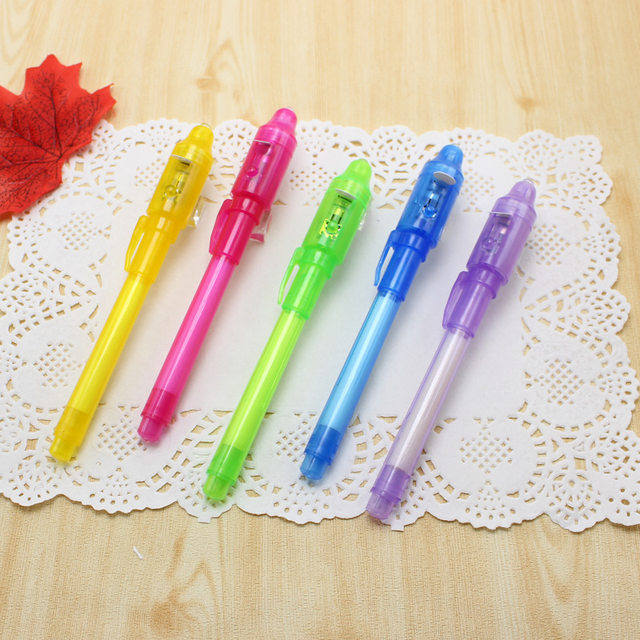 Invisible Ink Pen 24 PCS, Spy Pen with UV Light, Magic Marker for