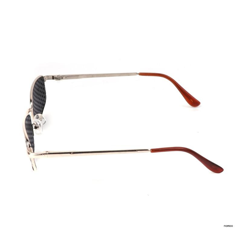 Lochbrille aus Metall, Übungsbrille zur Verbesserung der Sehkraft für das Sehtraining – Detail 1