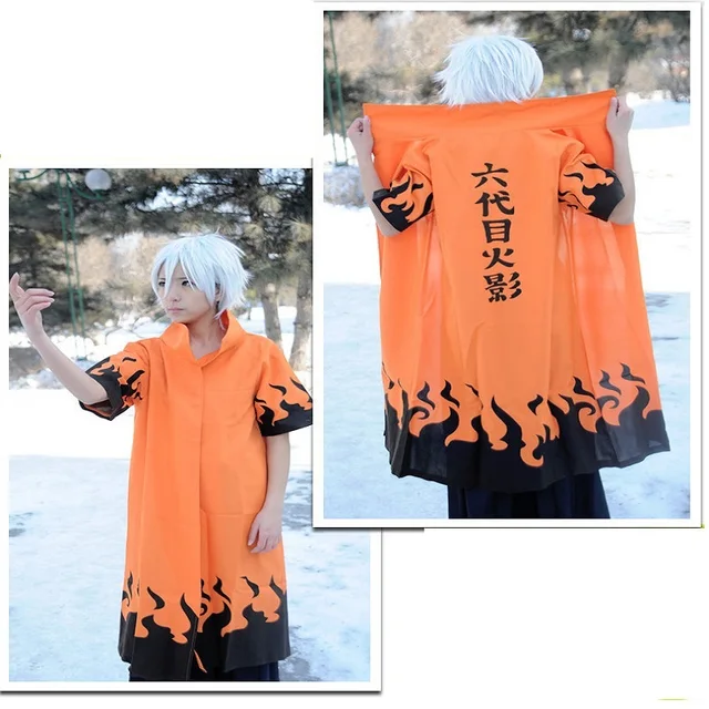 Anime Naruto Cloak Robe Unisex Fourth Hokage Naruto Cosplay Cloak